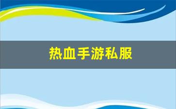 热血手游私服(热血正版手游)