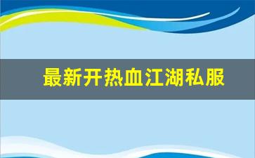热血江湖新区：最新开热血江湖私服 (12