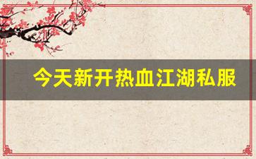 热血江湖首页：今天新开热血江湖私服 (1